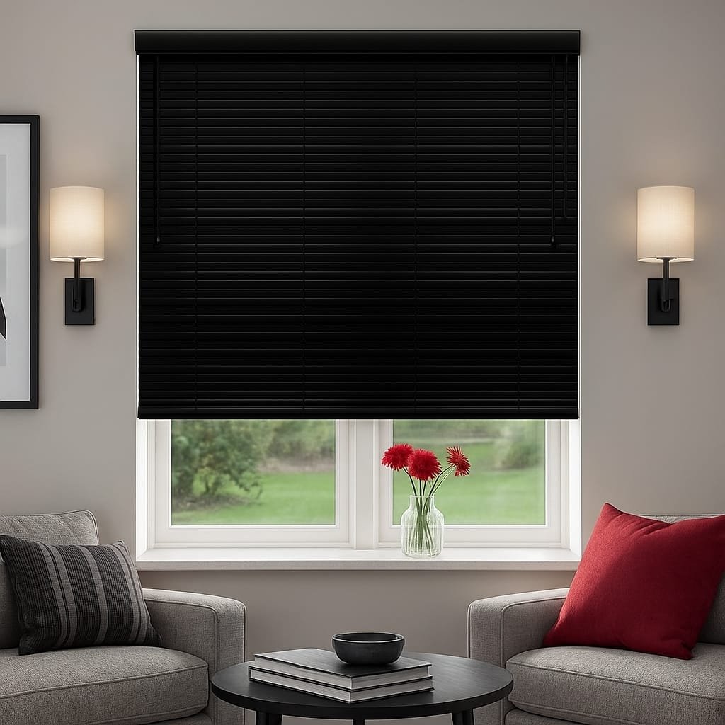 ستائر معدنية سوداء ستائر معدنية سوداء